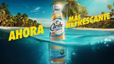 Caribe Cooler Durazno, «Ahora más refrescante»