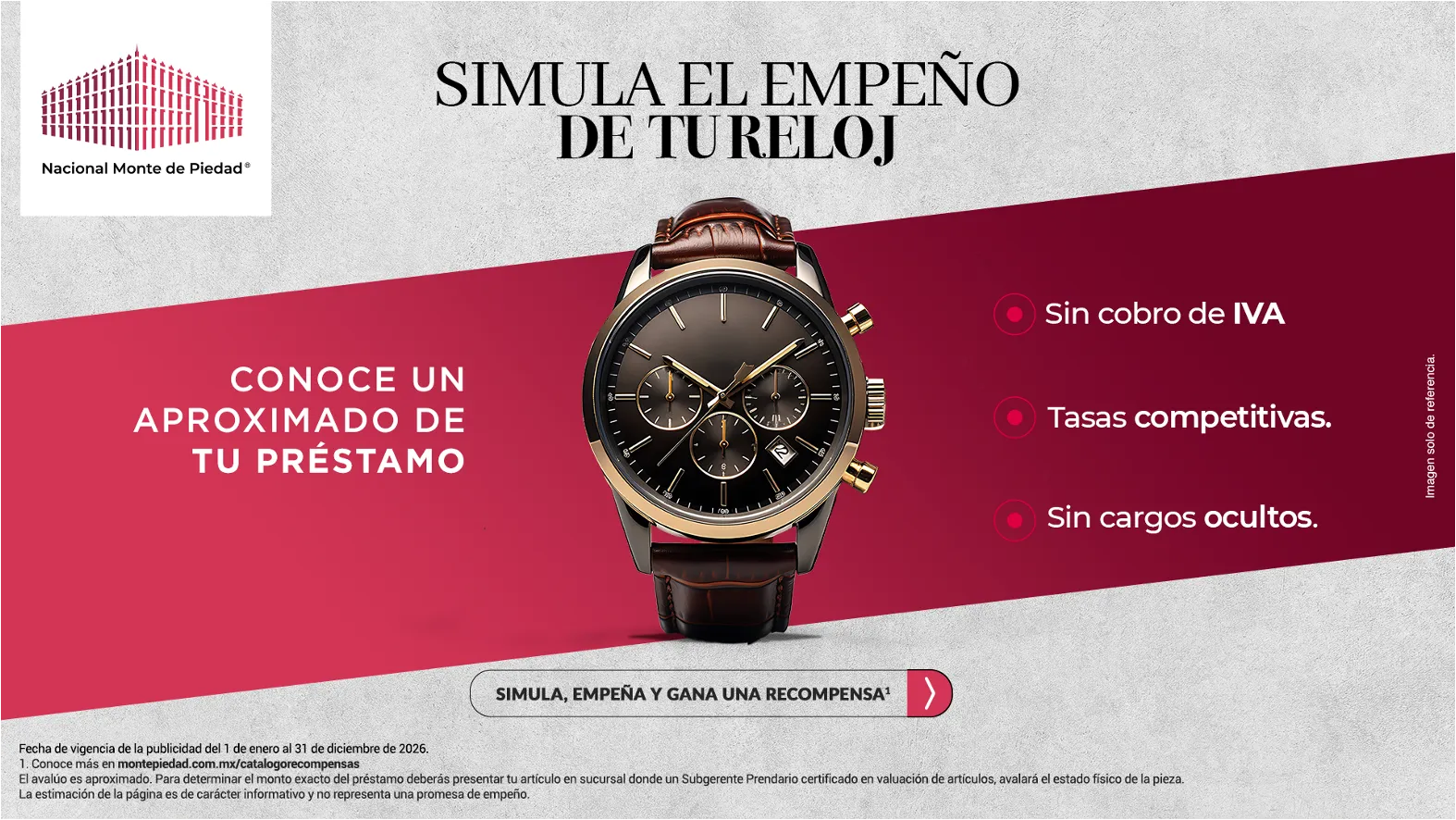 Nacional Monte de Piedad — Nuevo Clientes Relojes Gama Alta